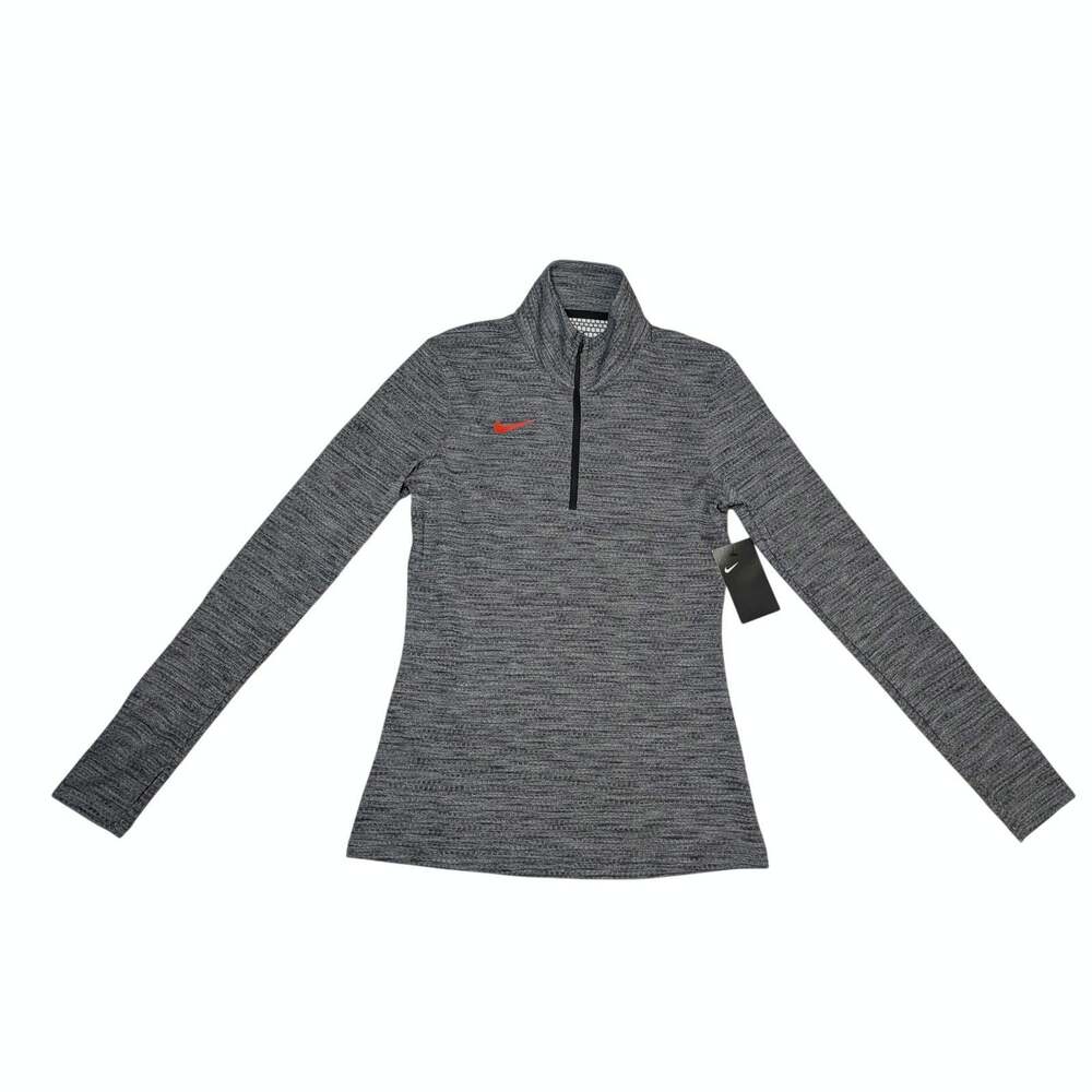 Nike Dri-FIT Women’s Gray Heather Quarter Zip Pullover Small NWT VT Pole Vault